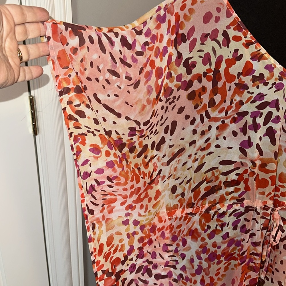 JustFab Animal Print Coverup size Medium 🧡💛 - Picture 5 of 13